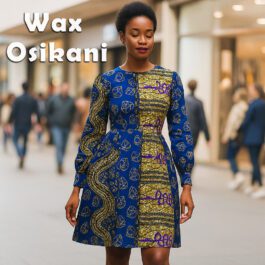 African Wax Metallic Print 6 Yard