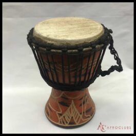 Premium Quality Djembe Drum-Wood Shell, Rope- African Djembe Wooden Drum (Djembe) Small Size : H-18cm X D-11cm