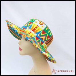 African Wax Print Floppy Cap