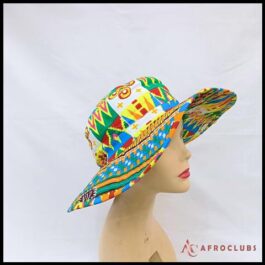 African Wax Print Floppy Cap