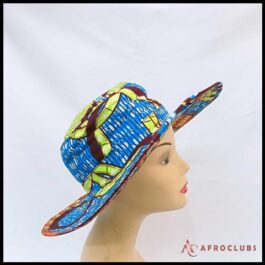 African Wax Print Floppy Cap