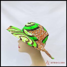 African Wax Print Floppy Cap