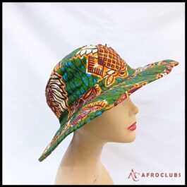 African Wax Print Floppy Cap