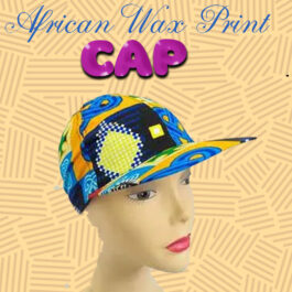 African Wax Print Cap