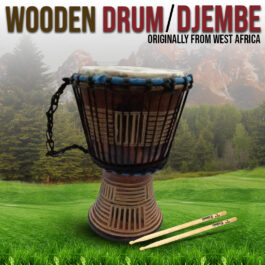 Drum (Djembe) Size Height 26cm X Top Diameter 17cm