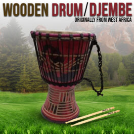 Drum (Djembe) Size Height 26cm X Top Diameter 17cm