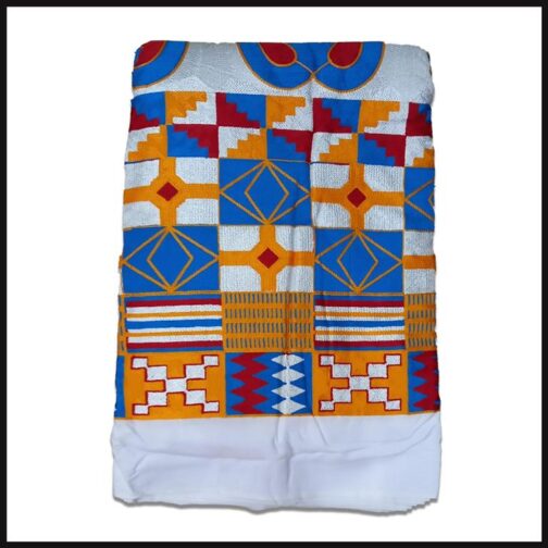 Royal Handwoven Blue Kente Fabric/kente Cloth 6 Yards 