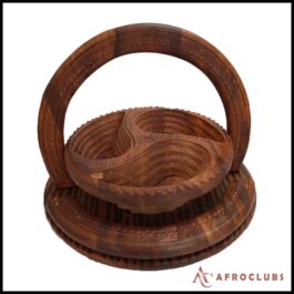 Carved Wooden Fruit Tray