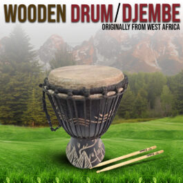 Drum (Djembe) Size Height 24cm X Top Diameter 14cm