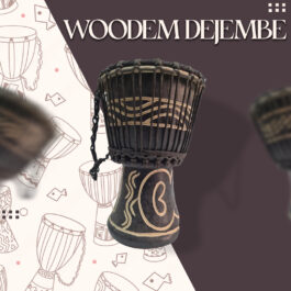 Drum (Djembe) Size Height 24cm X Top Diameter 14cm