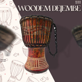 Drum (Djembe) Size Height 24cm X Top Diameter 14cm