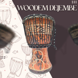 Drum (Djembe) Size Height 24cm X Top Diameter 14cm