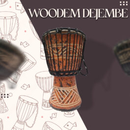 Drum (Djembe) Size Height 24cm X Top Diameter 14cm