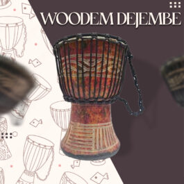 Drum (Djembe) Size Height 24cm X Top Diameter 14cm