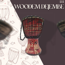 Drum (Djembe) Size Height 24cm X Top Diameter 14cm