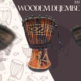 Drum (Djembe) Size Height 24cm X Top Diameter 14cm