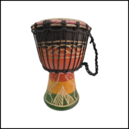 Drum (Djembe) Size Height 26cm X Top Diameter 17cm