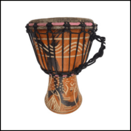 Drum (Djembe) Size Height 26cm X Top Diameter 17cm