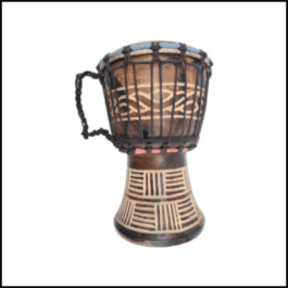 Drum (Djembe) Size Height 26cm X Top Diameter 17cm