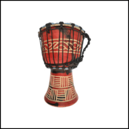 Drum (Djembe) Size Height 26cm X Top Diameter 17cm