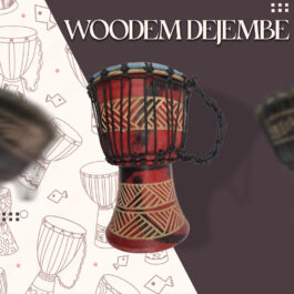 Drum (Djembe) Size Height 26cm X Top Diameter 17cm