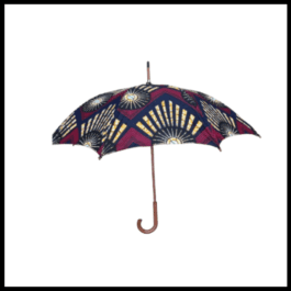 African Wax Print Umbrella