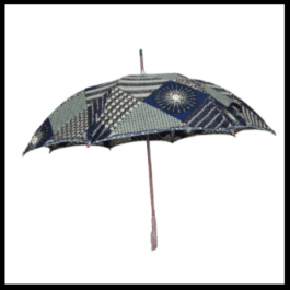 African Wax Print Umbrella