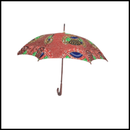 African Wax Print Umbrella