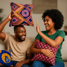 African Print Cushion Cover