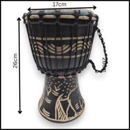 Drum (Djembe) Size Height 26cm X Top Diameter 17cm