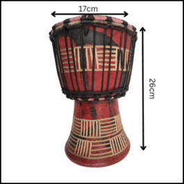 Drum (Djembe) Size Height 26cm X Top Diameter 17cm