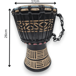 Drum (Djembe) Size Height 26cm X Top Diameter 17cm
