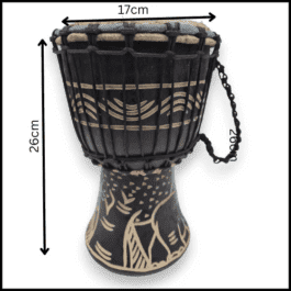 Drum (Djembe) Size Height 26cm X Top Diameter 17cm