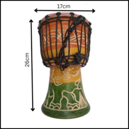 Drum (Djembe) Size Height 26cm X Top Diameter 17cm