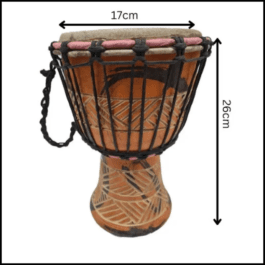 Drum (Djembe) Size Height 26cm X Top Diameter 17cm