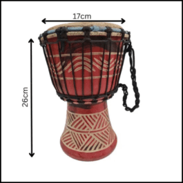 Drum (Djembe) Size Height 26cm X Top Diameter 17cm