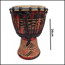 Drum (Djembe) Size Height 26cm X Top Diameter 17cm