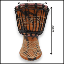 Drum (Djembe) Size Height 26cm X Top Diameter 17cm