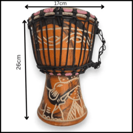 Drum (Djembe) Size Height 26cm X Top Diameter 17cm