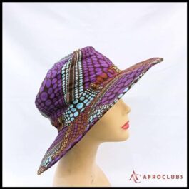 African Wax Print Floppy Cap