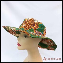 African Wax Print Floppy Cap