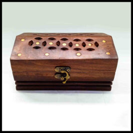 Carved Wooden Jewellery Box (15 X 10 cm)