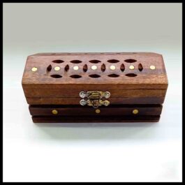 Carved Wooden Jewellery Box  (15 X 07 cm)