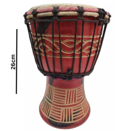 Drum (Djembe) Size Height 26cm X Top Diameter 17cm