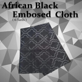 African Black  Embossed cloth 6 Yard