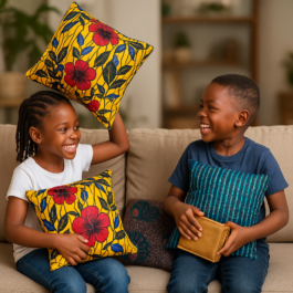 African Print Cushion Cover