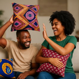African Print Cushion Cover