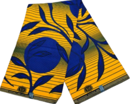 African Wax Fabric/Wax Clothes/Ghanaian Wax Print/Nigerian Ankara. 6 Yards Piece