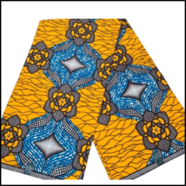 African Wax Fabric/Wax Clothes/Ghanaian Wax Print/Nigerian Ankara. 6 Yards Piece