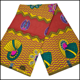 African Wax Fabric/Wax Clothes/Ghanaian Wax Print/Nigerian Ankara. 6 Yards Piece